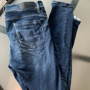 Rue 21 skinny jeans, dark blue, no holes